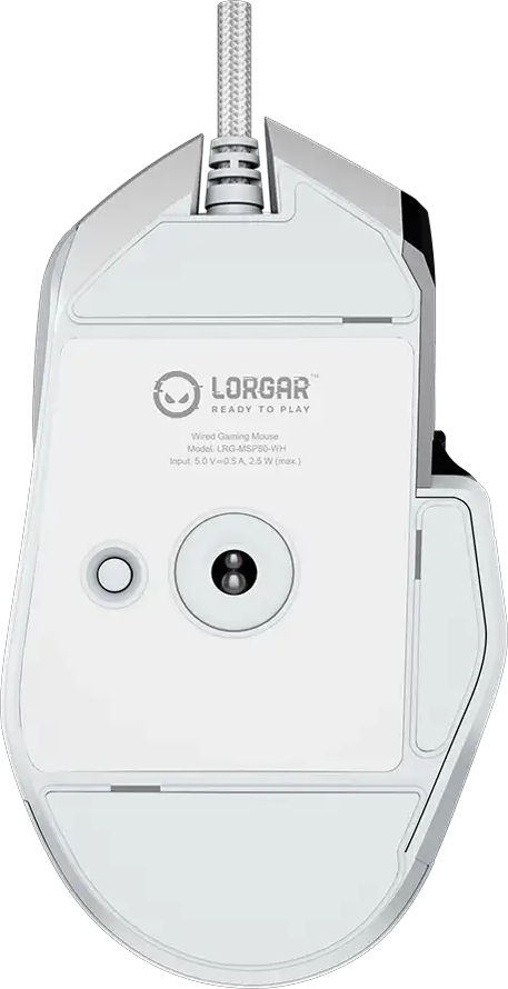 Игровая мышь Lorgar MSP80 Wired Gaming Mouse Pro White (LRG-MSP80-WH) фото2