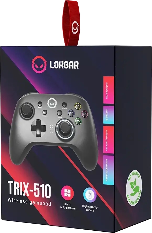 Геймпад Lorgar TRIX-510 Wireless Gamepad BT Black (LRG-GP510) фото5
