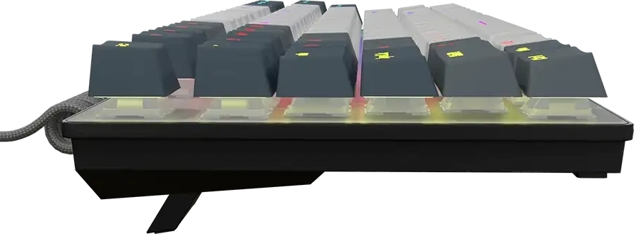 Игровая клавиатура Lorgar Azar 514TKL EN/UA Mechanical RGB White (LRG-GK514TKL-WH-UA) фото