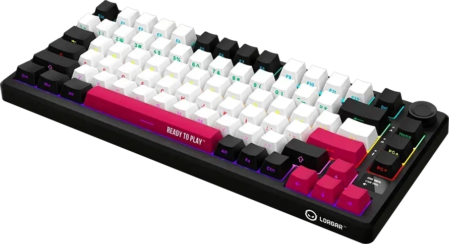 Игровая клавиатура Lorgar KBP7075W Wireless Gaming Mechanical Pro Black-Red (LRG-KBP7075W-BK-US) фото3