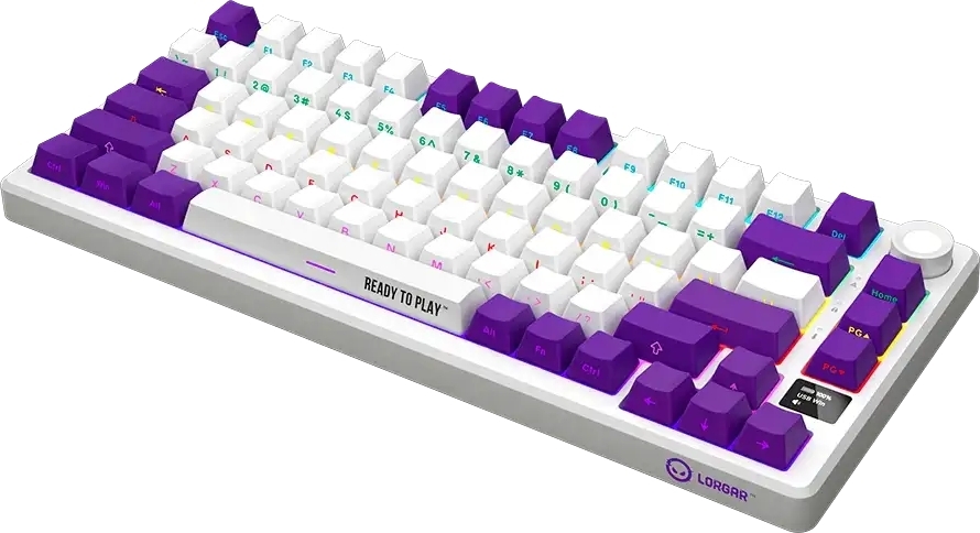 Игровая клавиатура Lorgar KBP7075W Wireless Gaming Mechanical Pro White (LRG-KBP7075W-WH-US) фото4