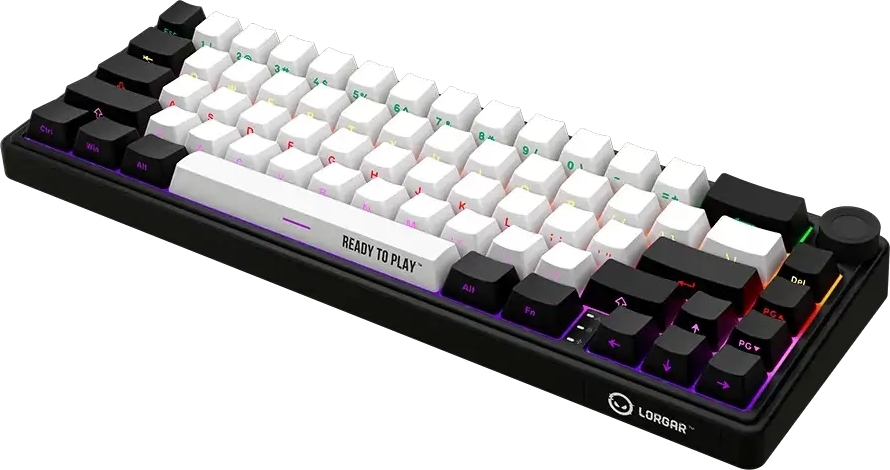 Игровая клавиатура Lorgar KBP70MW Wireless Mechanical Pro Black-Red (LRG-KBP70MW-BK-US) фото