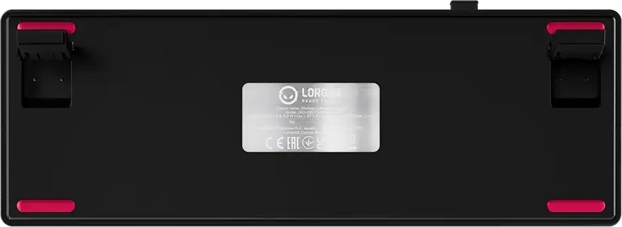 Игровая клавиатура Lorgar KBP70MW Wireless Mechanical Pro Black-Red (LRG-KBP70MW-BK-US) фото