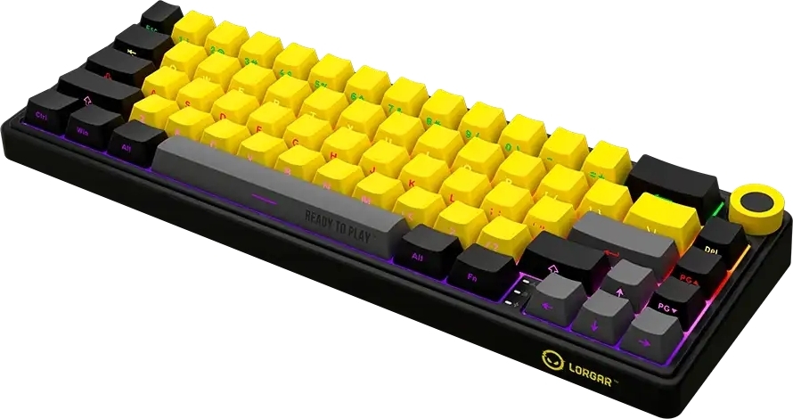 Игровая клавиатура Lorgar KBP70MW Wireless Mechanical Pro Black-Yellow (LRG-KBP70MW-YL-US) фото4