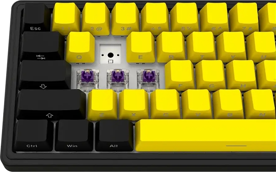 Игровая клавиатура Lorgar KBP70MW Wireless Mechanical Pro Black-Yellow (LRG-KBP70MW-YL-US) фото9
