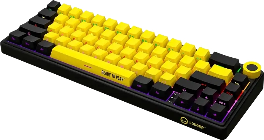 Игровая клавиатура Lorgar KBP70MW Wireless Mechanical Pro Black-Yellow (LRG-KBP70MW-YL-US) фото3