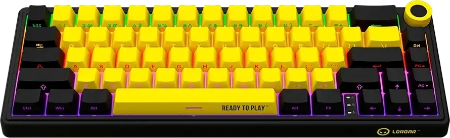Игровая клавиатура Lorgar KBP70MW Wireless Mechanical Pro Black-Yellow (LRG-KBP70MW-YL-US) фото8