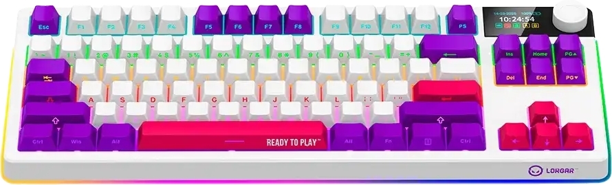Ігрова клавіатура Lorgar KBP70TKLW Wireless TKL Mechanical Pro White (LRG-KBP70TKLW-WH-US) фото2