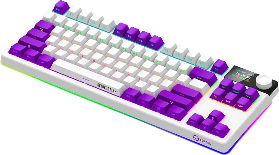 Ігрова клавіатура Lorgar KBP70TKLW Wireless TKL Mechanical Pro White (LRG-KBP70TKLW-WH-US) фото4