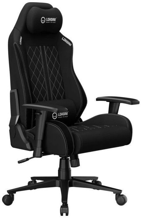 Кресло игровое Lorgar CHA41 Black/white (LRG-CHA41-BK-WH) фото2