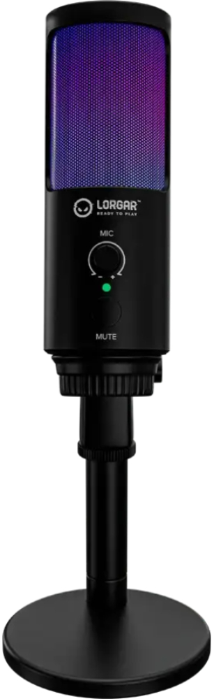 Мікрофон Lorgar Voicer SMP40 RGB Black (LRG-SMP40-BK) фото2
