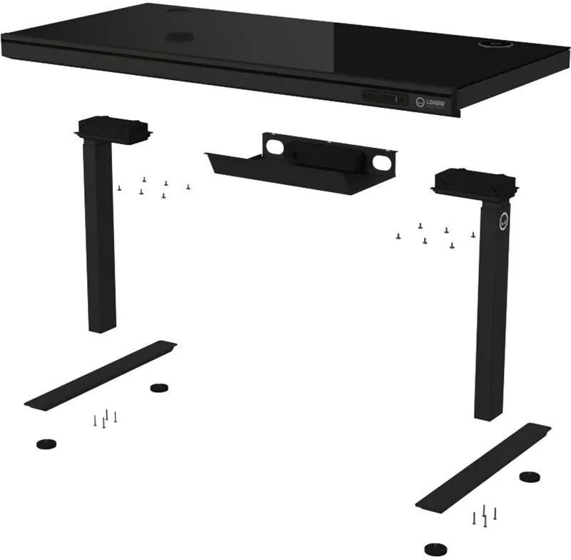 Стол игровой Lorgar PRO 80G Glass Black (LRG-DP80G) фото4
