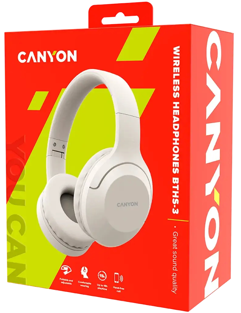 Навушники Canyon BTHS-3 Beige (CNS-CBTHS3BE) фото5