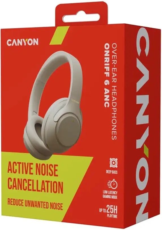 Навушники Canyon OnRiff 6 ANC Grey (CNS-CBTHS6GY) фото5