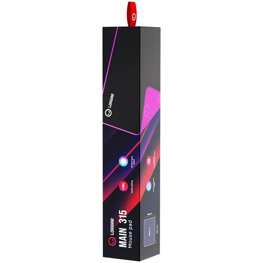 Игровая поверхность Lorgar Main 315 Black/Purple (LRG-GMP315) фото8