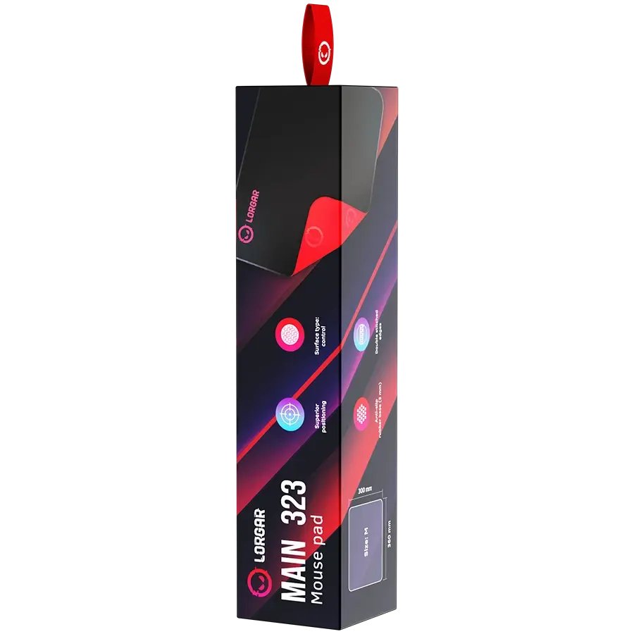 Игровая поверхность Lorgar Main 323 Black/Red (LRG-GMP323) фото8
