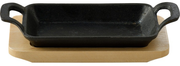 Чугунная миниформа с сервером. доской MasterPro Foodies сook&amp;share, 17х10 см (BGMP-3807-4) фото