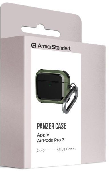Чохол ArmorStandart Panzer для Apple Airpods Pro 3 Olive Green (ARM88289) фото2