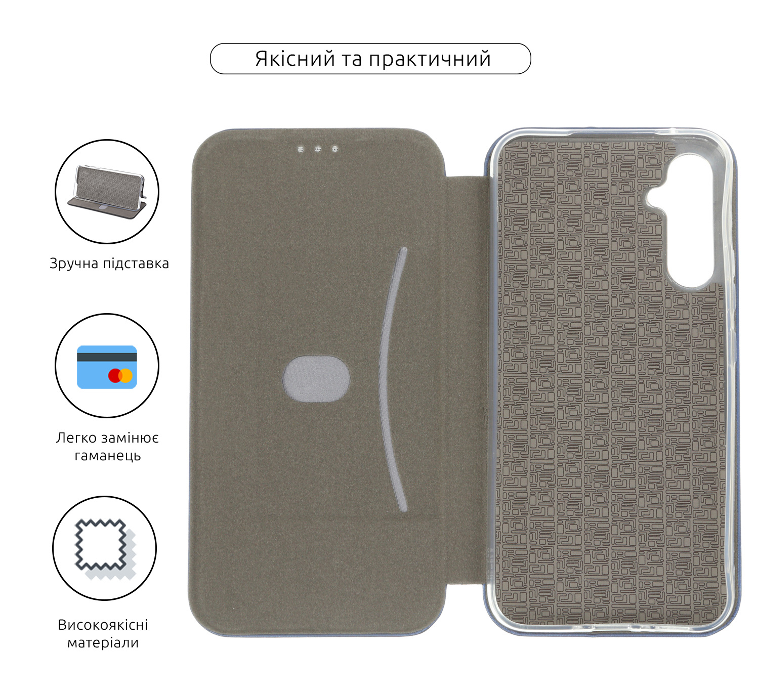 Чехол-книжка ArmorStandart G-Case для Samsung A54 5G (A546) Blue (ARM66161) фото3