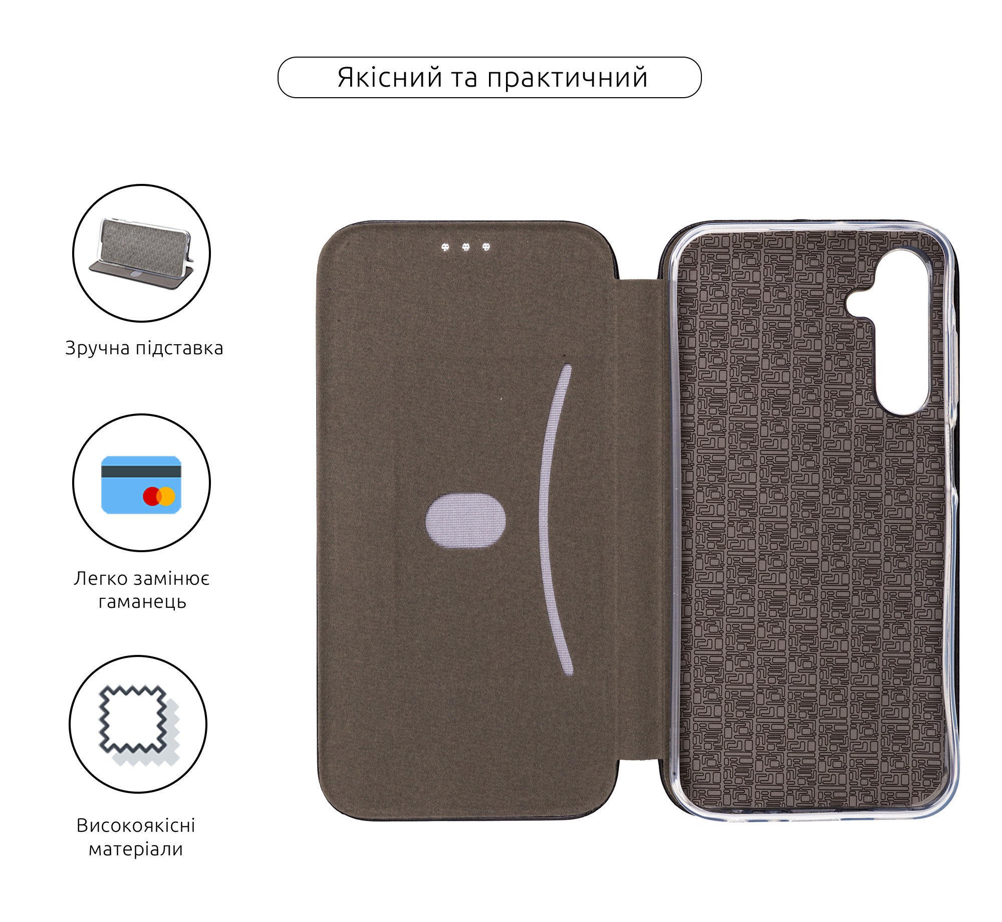 Чехол-книжка ArmorStandart G-Case для Samsung A25 5G (A256) Black (ARM69686) фото3