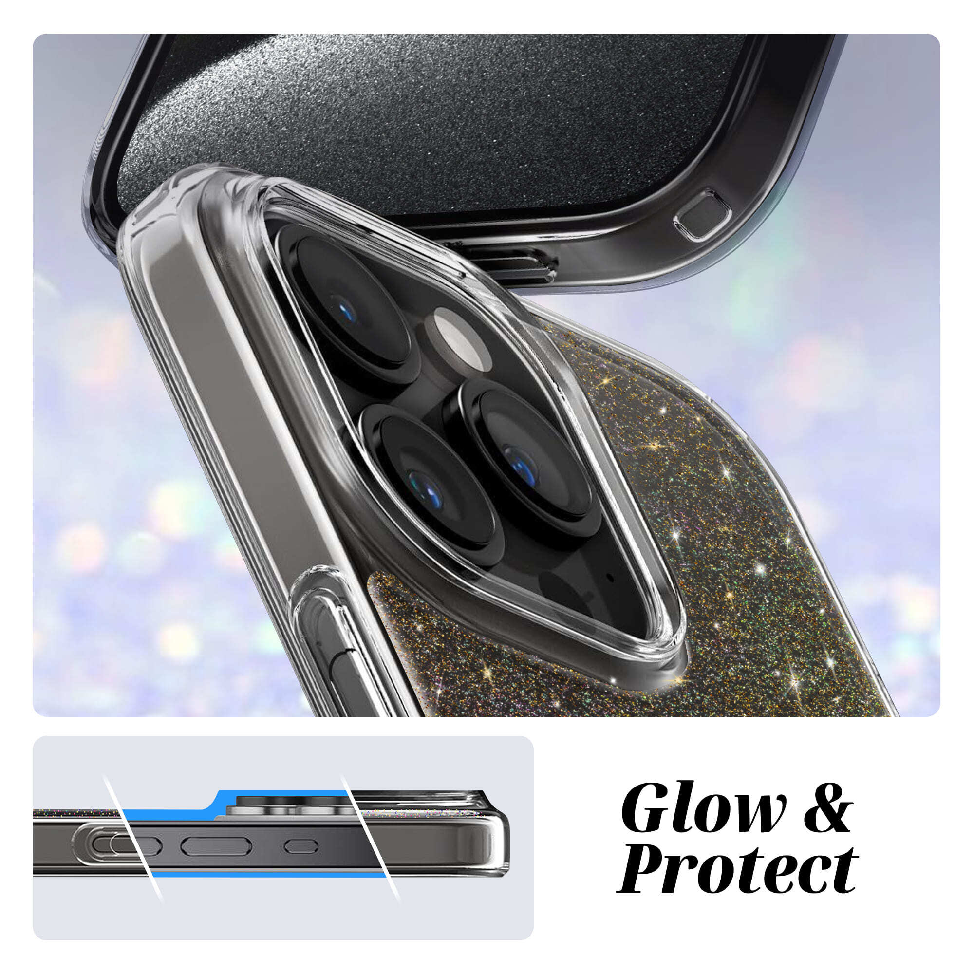 Чехол ArmorStandart Glow Magsafe для Apple iPhone 15 Pro Max Transparent (ARM69901) фото