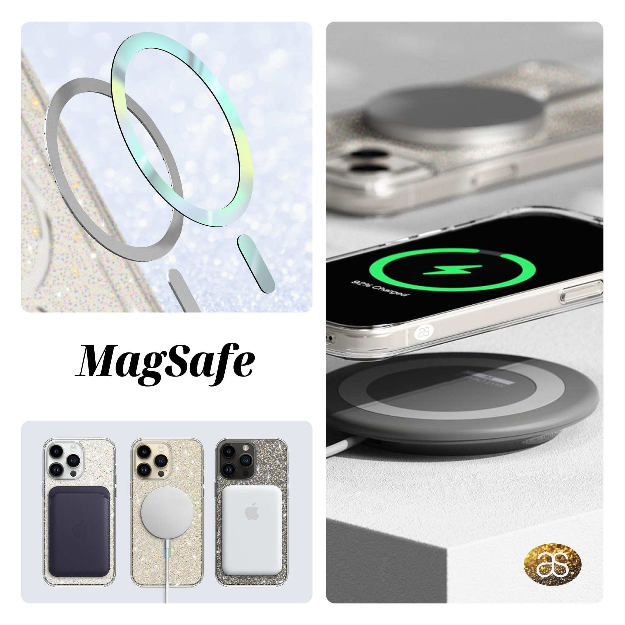 Чехол ArmorStandart Glow Magsafe для Apple iPhone 15 Pro Max Transparent (ARM69901) фото