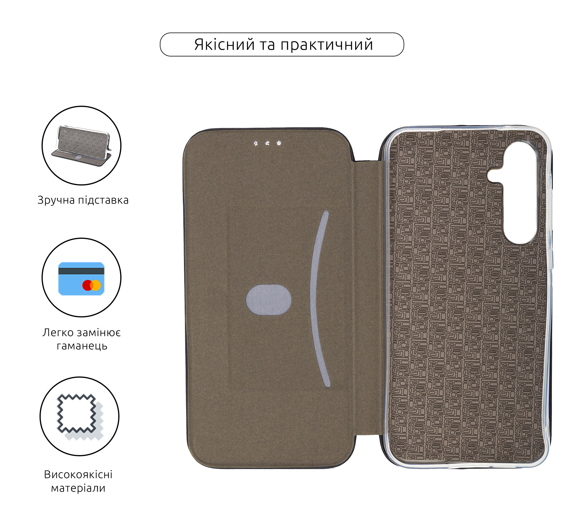 Чехол-книжка ArmorStandart G-Case для Samsung A55 5G (A556) Black (ARM74330) фото3