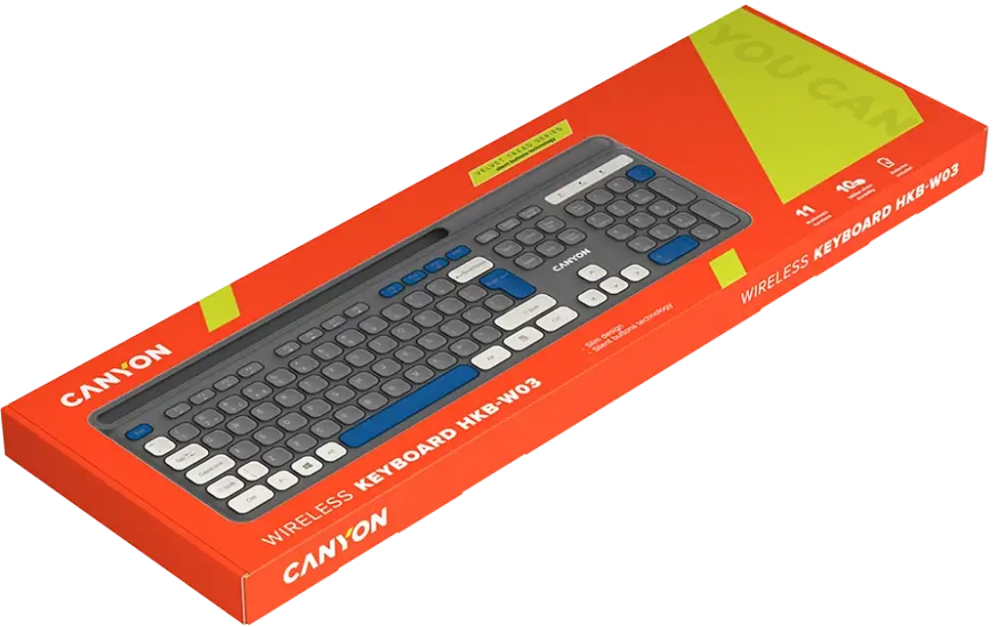 Клавиатура Canyon HKB-W03 EN Grey (CNS-HKBW03DG) фото3