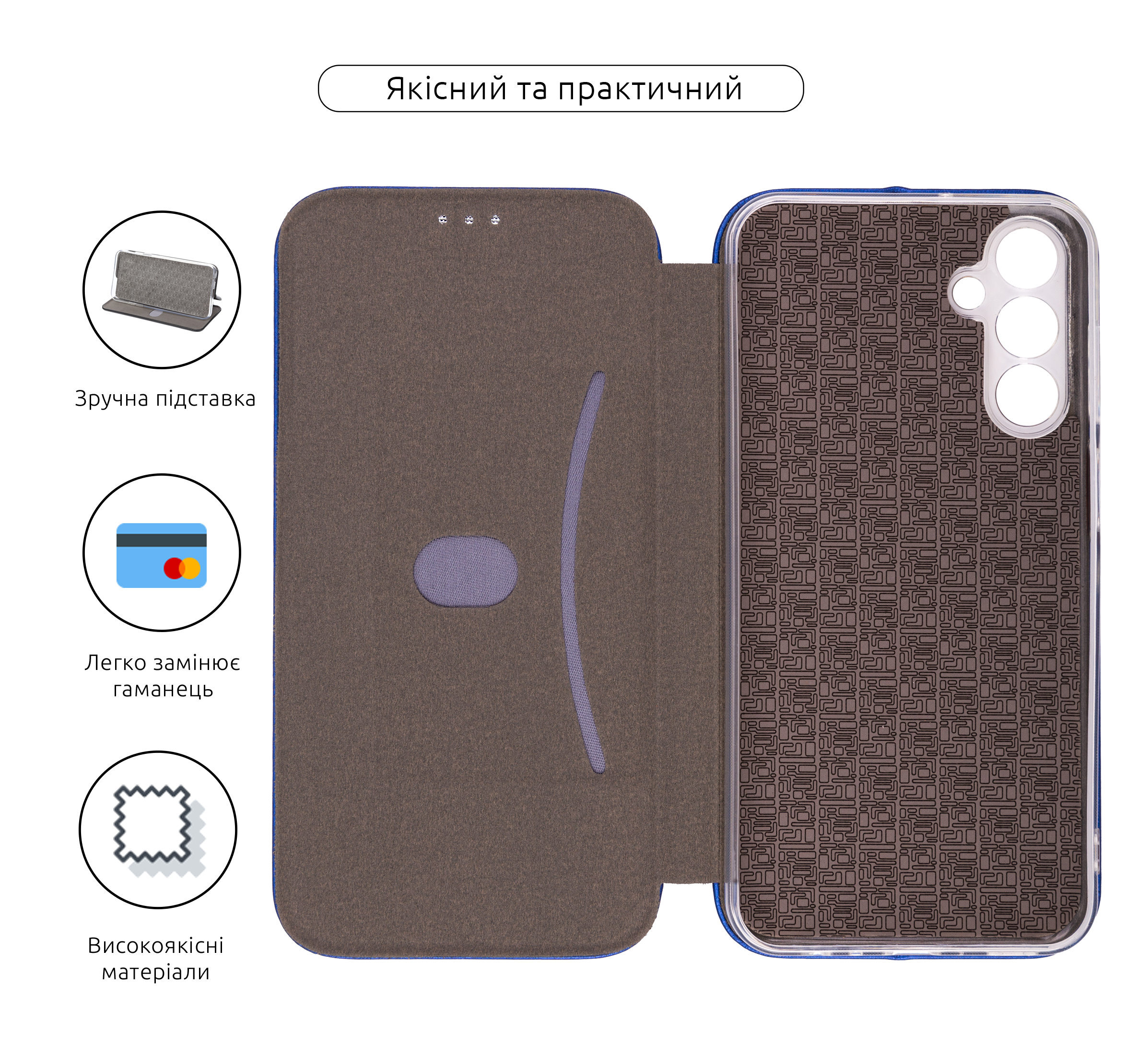 Чехол-книжка ArmorStandart G-Case для Samsung M15 5G (M156) Blue (ARM74377) фото3