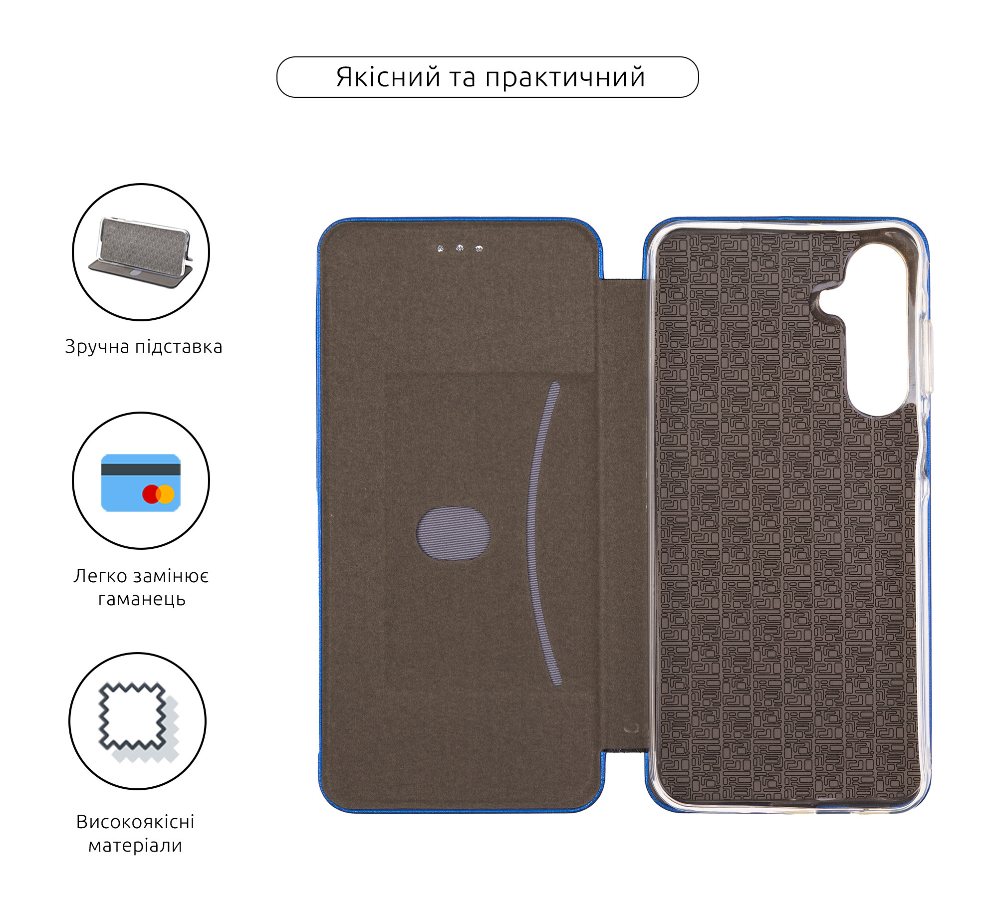 Чехол-книжка ArmorStandart G-Case для Samsung M16 5G Blue (ARM83182) фото3