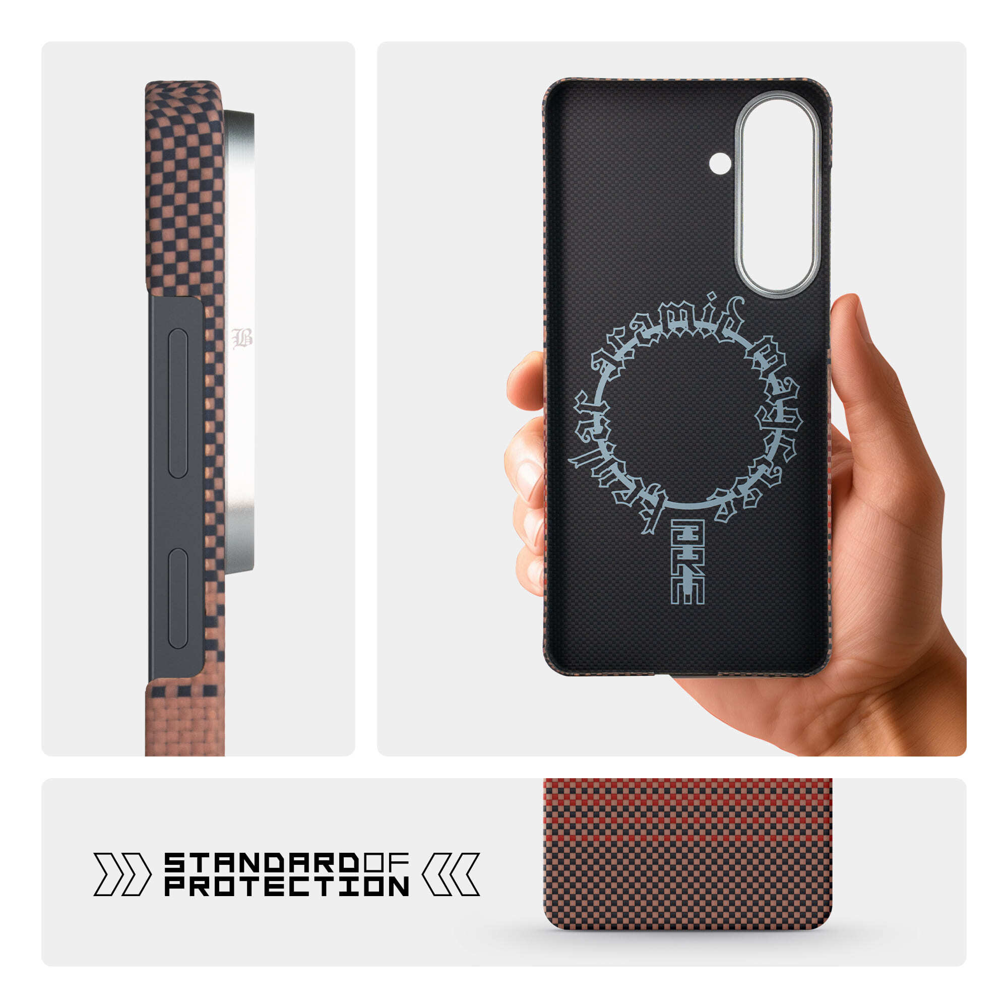 Чехол ArmorStandart BlackIcon Kevlar MagCase для Samsung S26 Plus Sunset (ARM90157) фото7