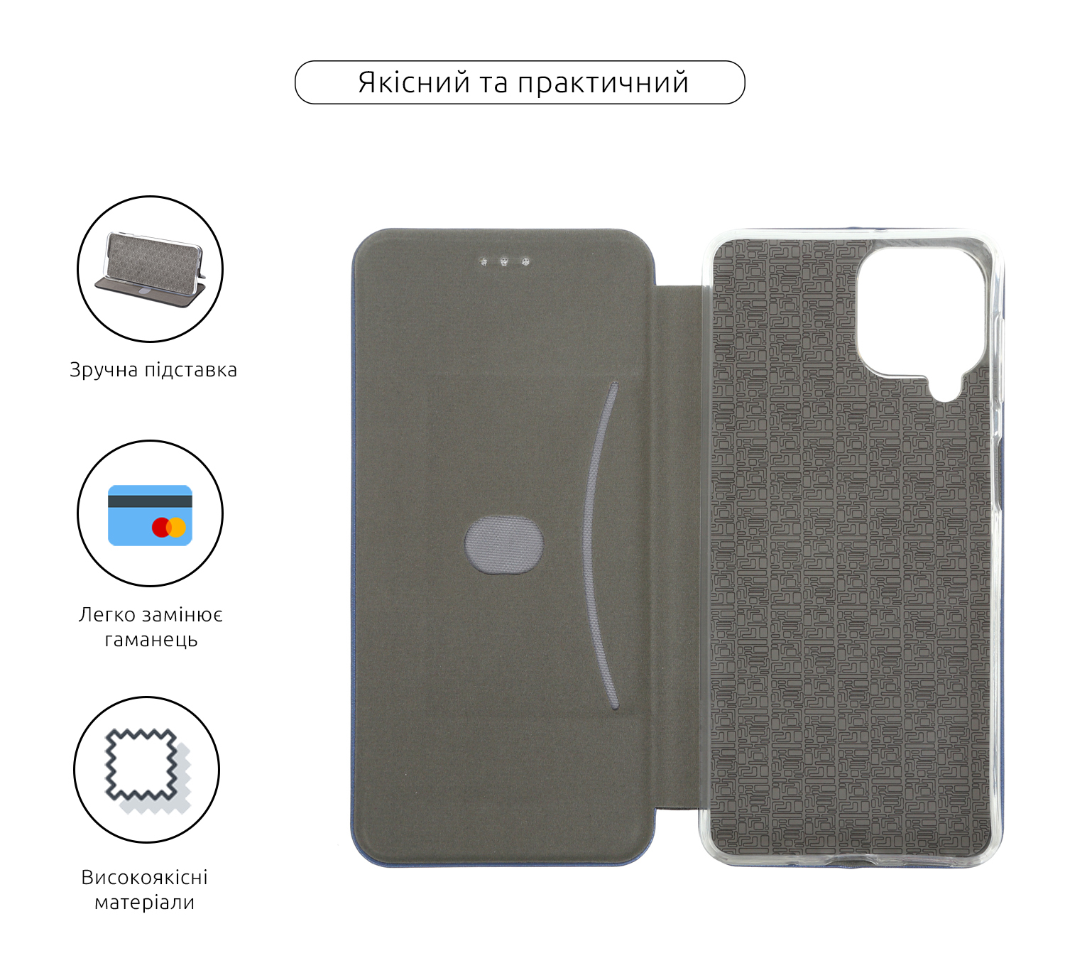 Чехол-книжка ArmorStandart G-Case для Samsung A13 4G Blue (ARM63360) фото3