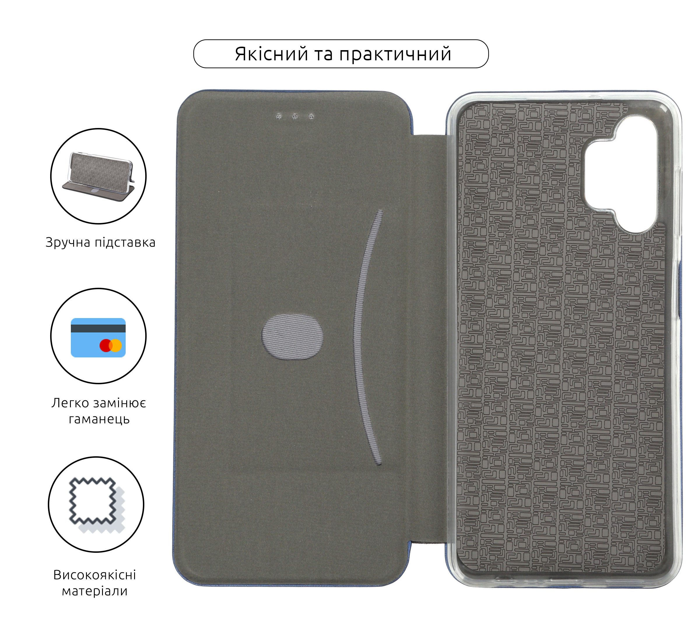 Чехол-книжка ArmorStandart G-Case для Samsung A04s / A13 5G Blue (ARM63914) фото3