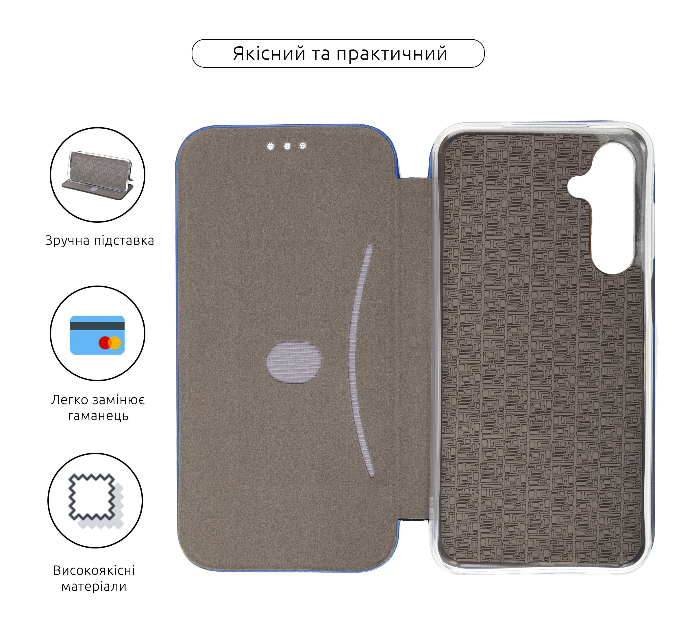 Чехол-книжка ArmorStandart G-Case для Samsung M35 5G (M356) Blue (ARM77984) фото3