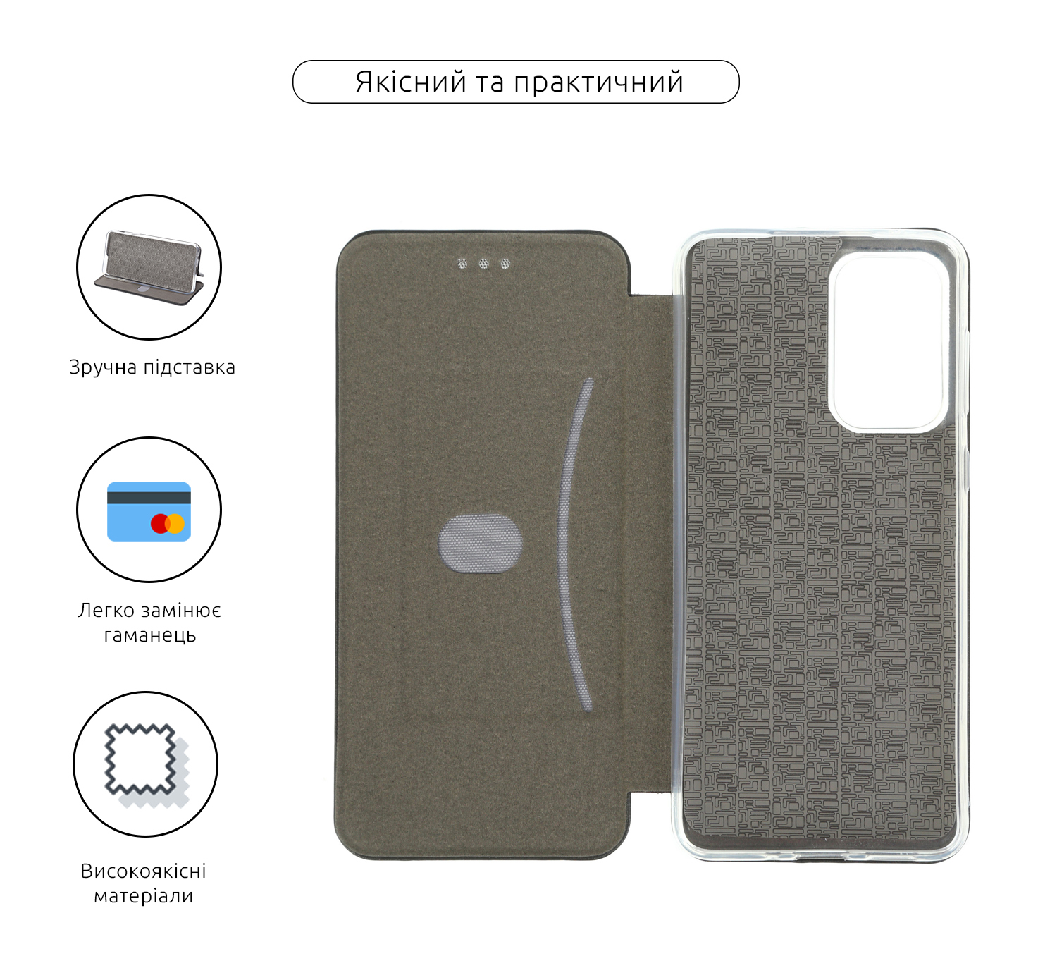 Чехол-книжка ArmorStandart G-Case для Samsung A33 Black (ARM60891) фото3