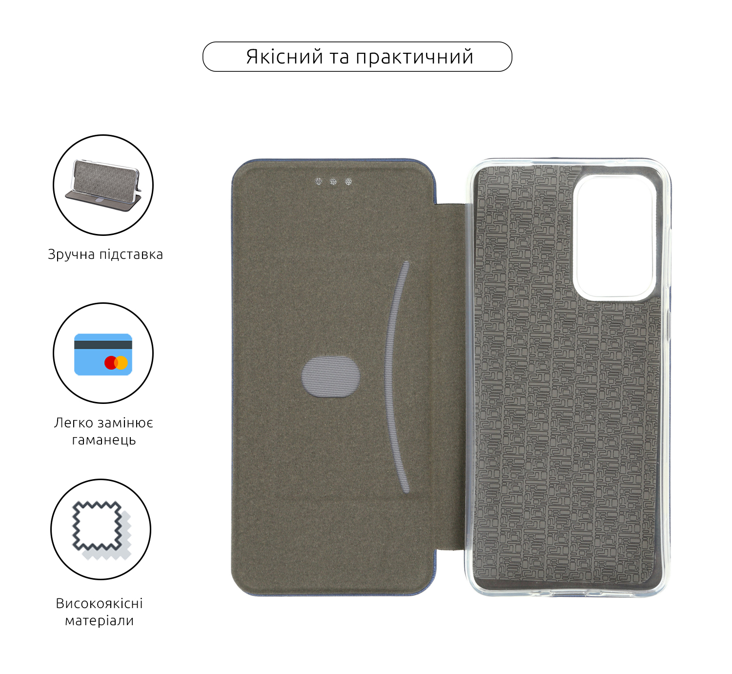 Чехол-книжка ArmorStandart G-Case для Samsung A33 Blue (ARM60892) фото3