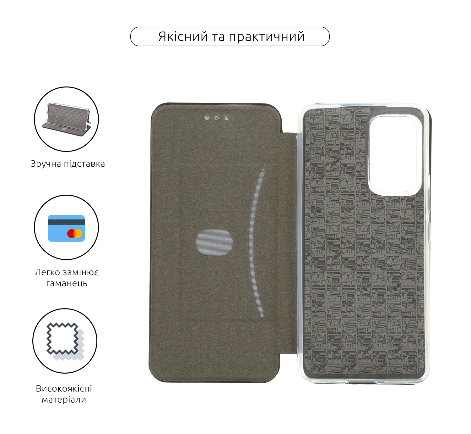 Чехол-книжка ArmorStandart G-Case для Samsung A53 Black (ARM60893) фото3