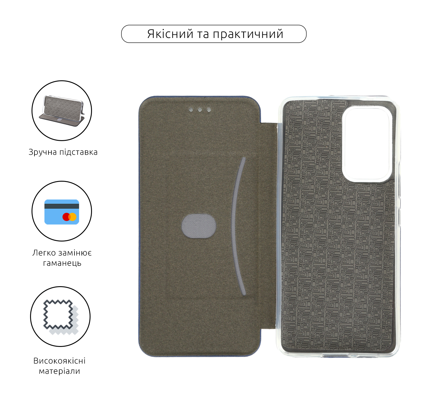Чехол-книжка ArmorStandart G-Case для Samsung A53 Blue (ARM60894) фото3