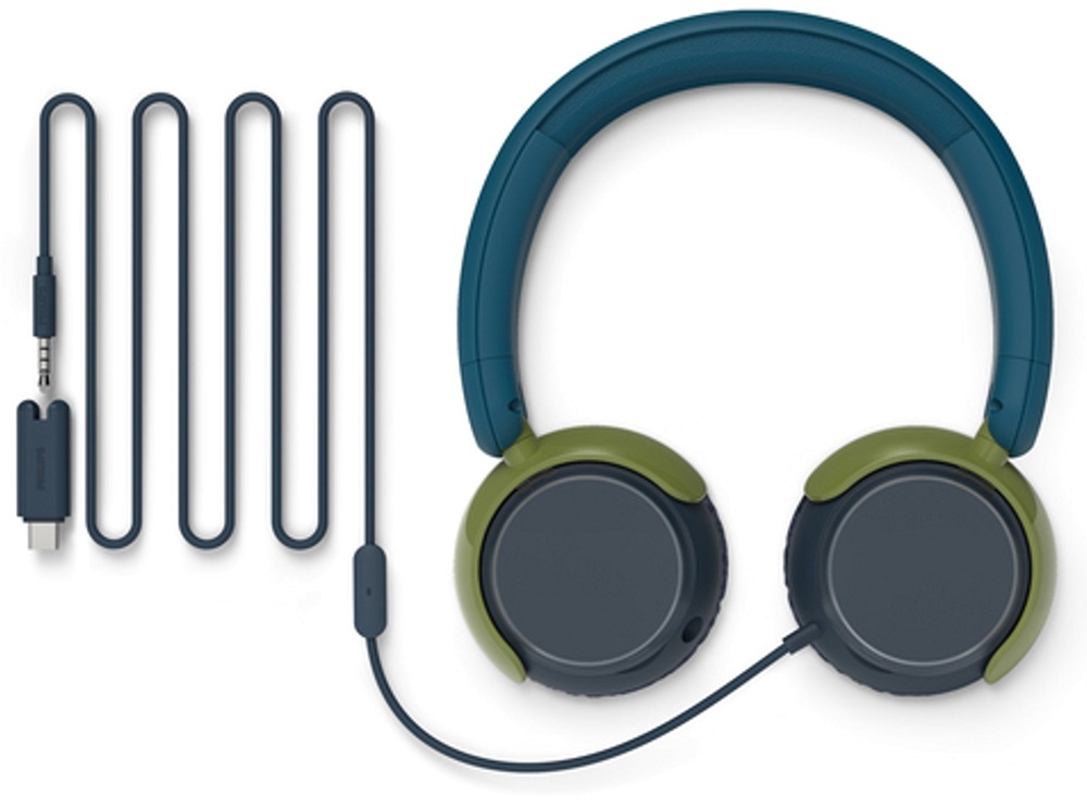 Наушники Philips TAK2000CT Kids Type-C Mic Chrystal Teal фото