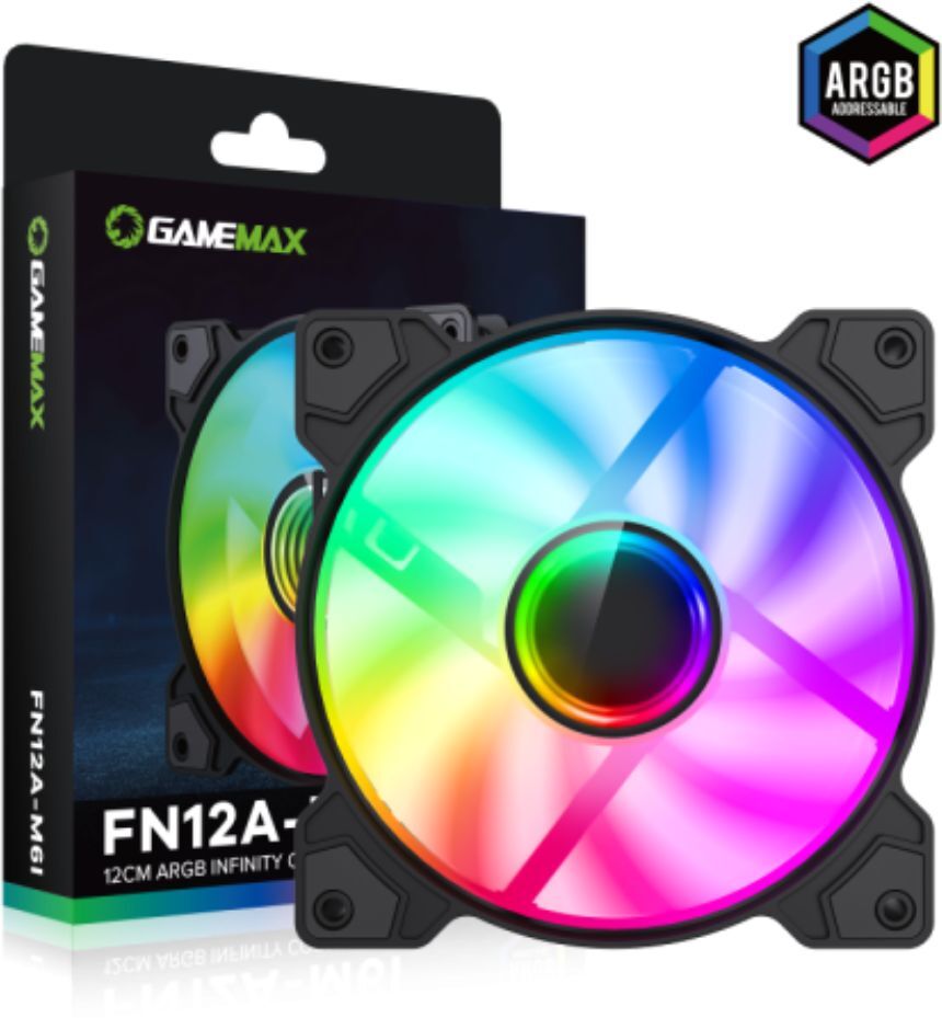 Вентилятор для корпуса 120 мм GAMEMAX Black (FN12A-M6I) фото5