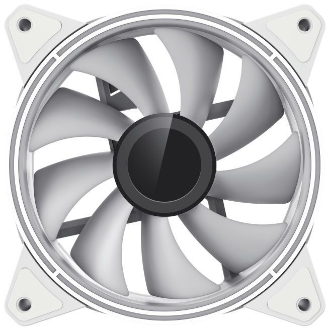 Вентилятор для корпуса 120 мм GAMEMAX White (FN-12Rainbow-Q-Infinity WT) фото4