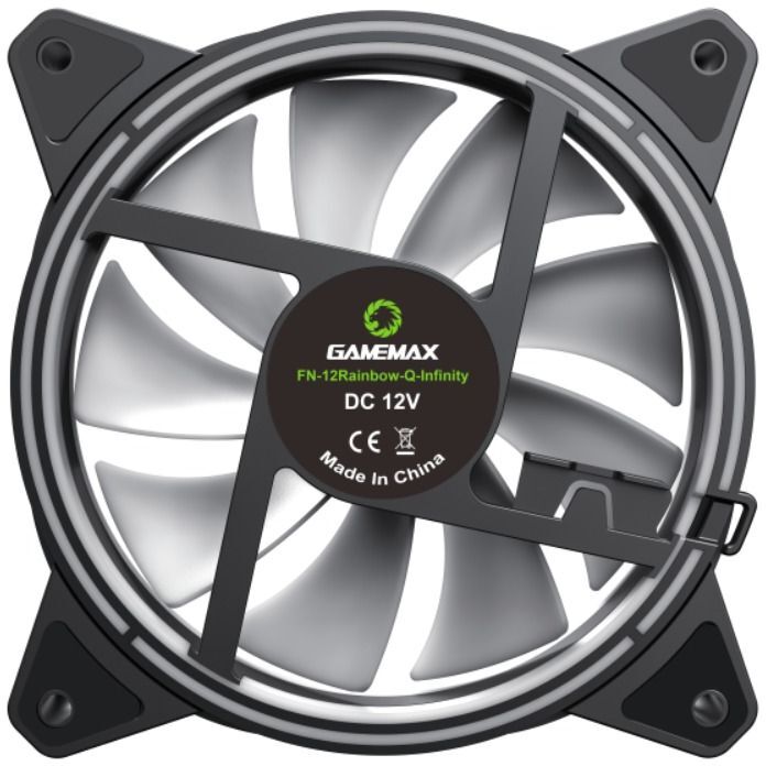Вентилятор для корпуса 120 мм GAMEMAX Black (FN-12Rainbow-Q-Infinity) фото4