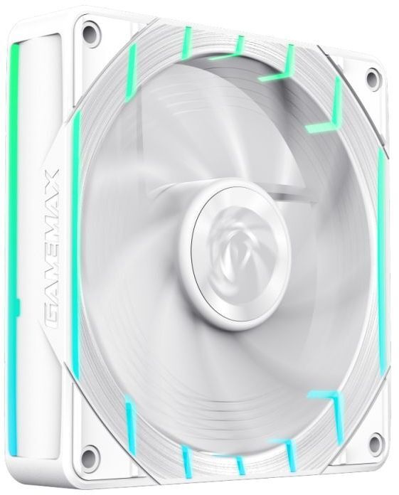 Вентилятор для корпусу 120мм GAMEMAX White (Tornado T12 ARGB-W) фото2
