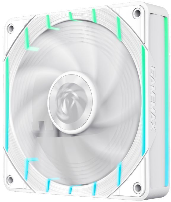 Вентилятор для корпусу 120мм GAMEMAX White (Tornado T12 ARGB-W) фото3