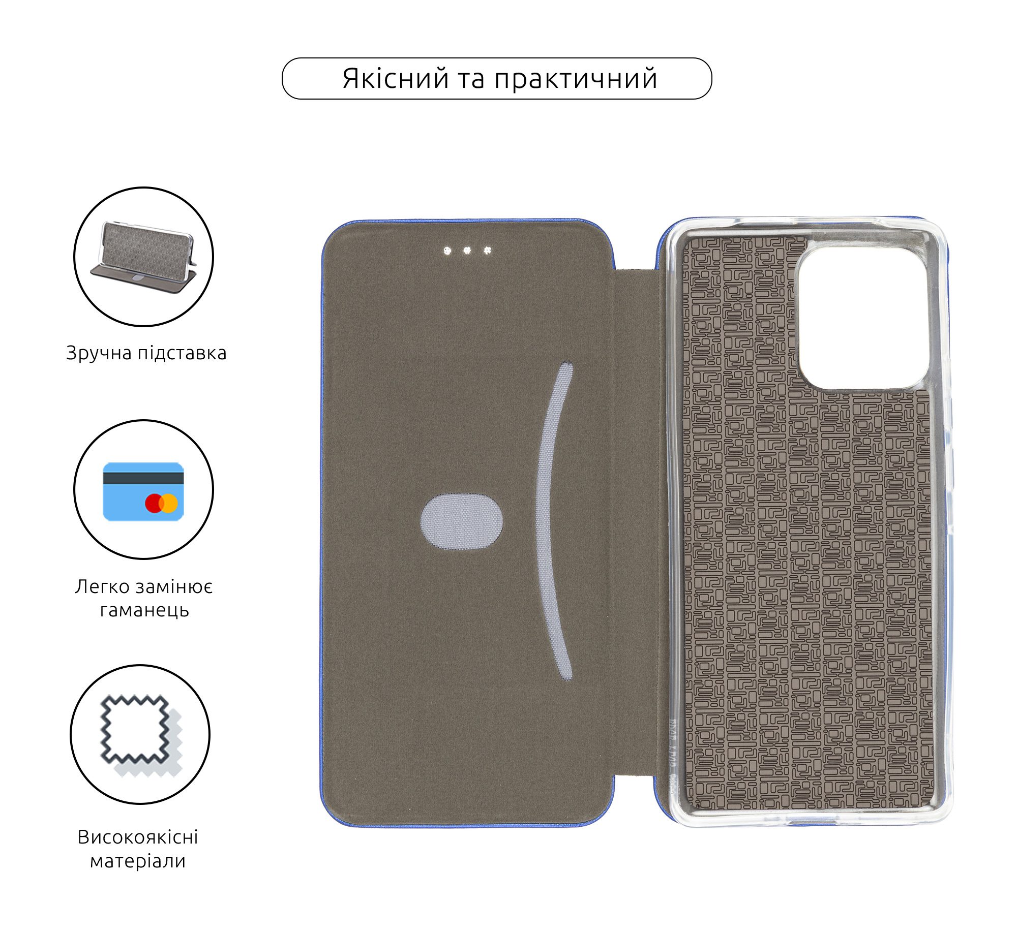 Чехол-книжка ArmorStandart G-Case для Motorola Edge 40 Pro Blue (ARM67871) фото3