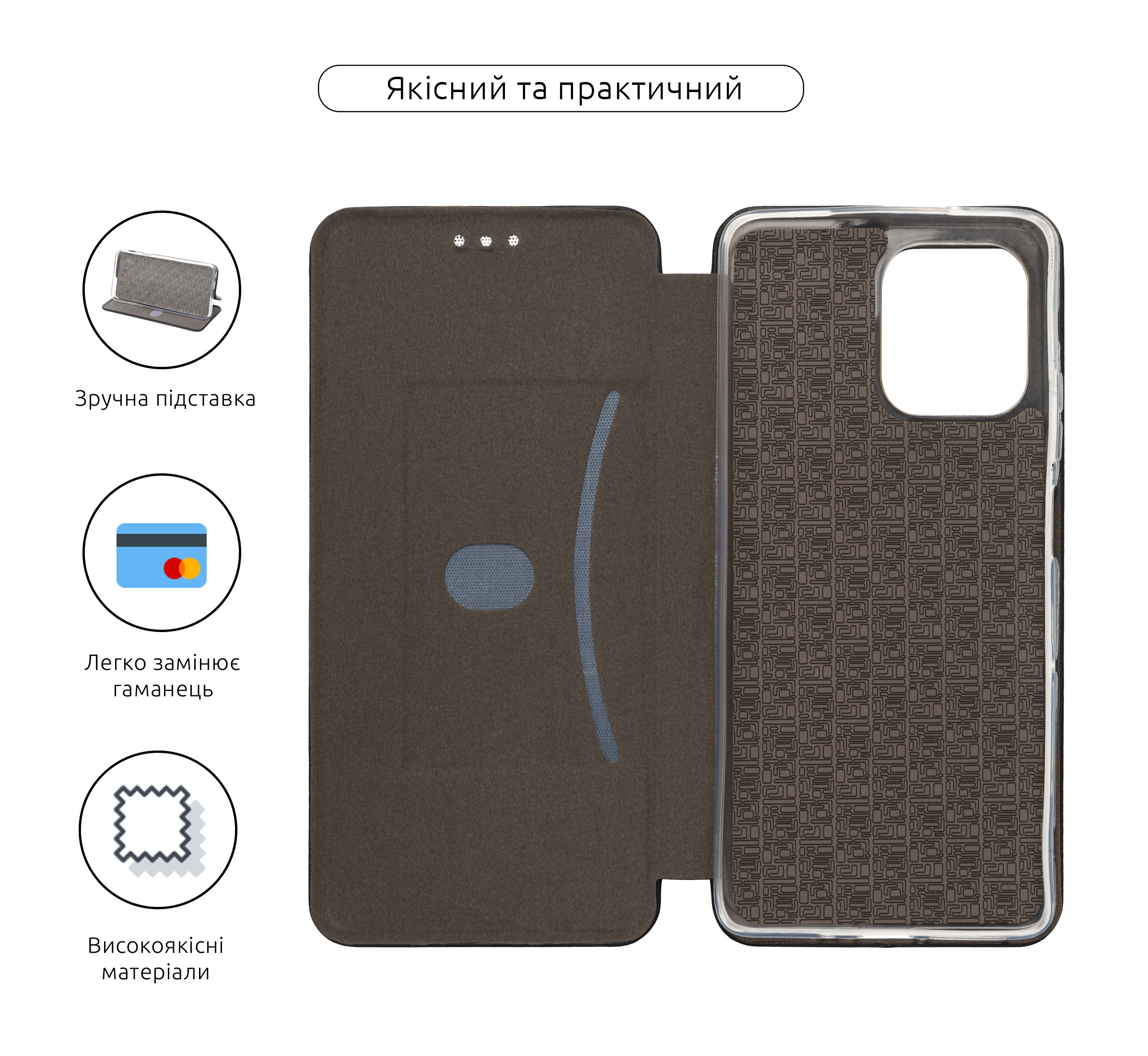 Чехол-книжка ArmorStandart G-Case для Motorola G75 5G Black (ARM81619) фото3