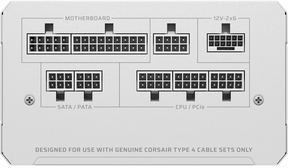 Блок живлення Corsair RM1000e 1000W Gold White (CP-9020294-EU) фото3