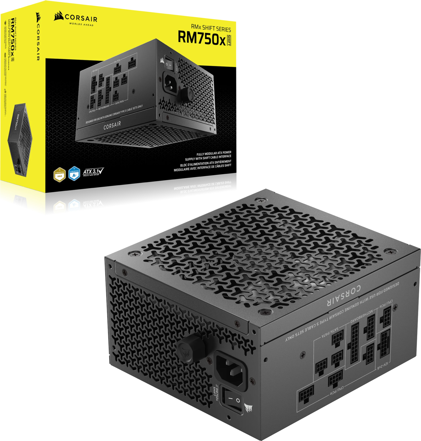 Блок питания Corsair RM750x SHIFT 750W Gold ATX 3.1 (CP-9020298-EU