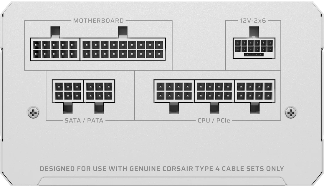 Блок живлення Corsair RM850e 850W Gold White (CP-9020293-EU) фото3