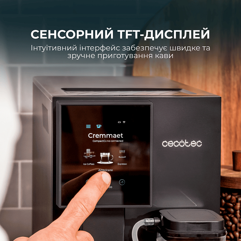 Кавомашина Cecotec Cremmaet Compactccino Connected (CCTC-01460) фото